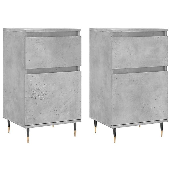 vidaXL Sideboard Sideboards 2 Stk. Betongrau günstig online kaufen
