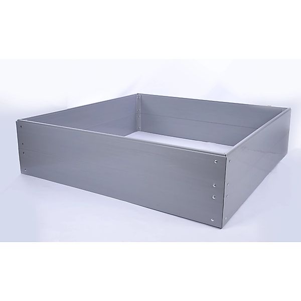 PROREGAL Hochbeete Growline Plast HxBxT 41x140x80cm 2 Ebenen Grau günstig online kaufen