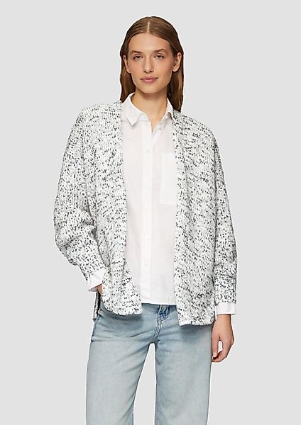 s.Oliver Cardigan Strickjacke Melierter Cardigan mit günstig online kaufen