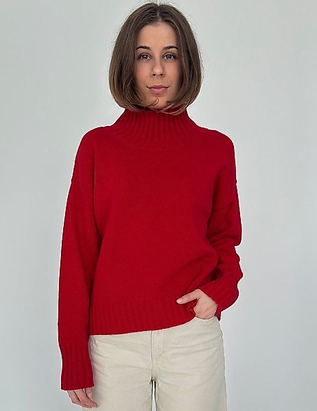 Zuckerwatte Stehkragenpullover Bequem geschnitten, Merinowolle mit Cashmere günstig online kaufen
