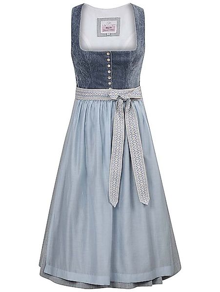 MarJo Dirndl Dirndl Leopoldsdorf 75cm Länge vintage blue günstig online kaufen