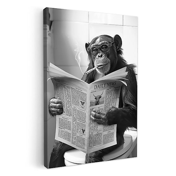 OneMillionCanvasses® Leinwandbild Schimpanse - Affe - günstig online kaufen