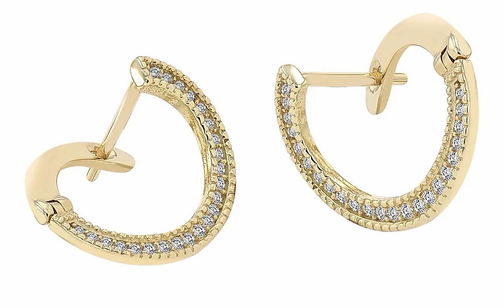 Adelia´s Paar Ohrhänger "Damen Ohrringe – Ohrstecker aus 333 Gold mit Zirko günstig online kaufen