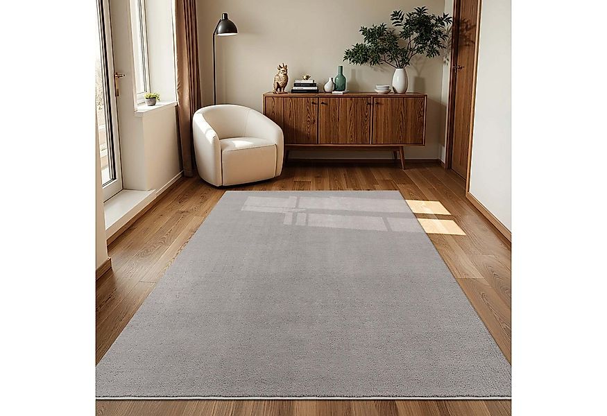 TaraCarpet Teppich Supersoft Kurzflorteppich Fiona Uni, rechteckig, Höhe: 1 günstig online kaufen