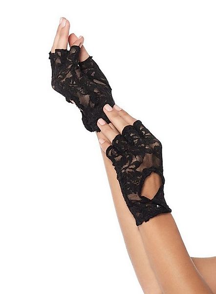 Leg Avenue Kostüm Fingerlose Spitzenhandschuhe - Fasching Karneval K, Marka günstig online kaufen