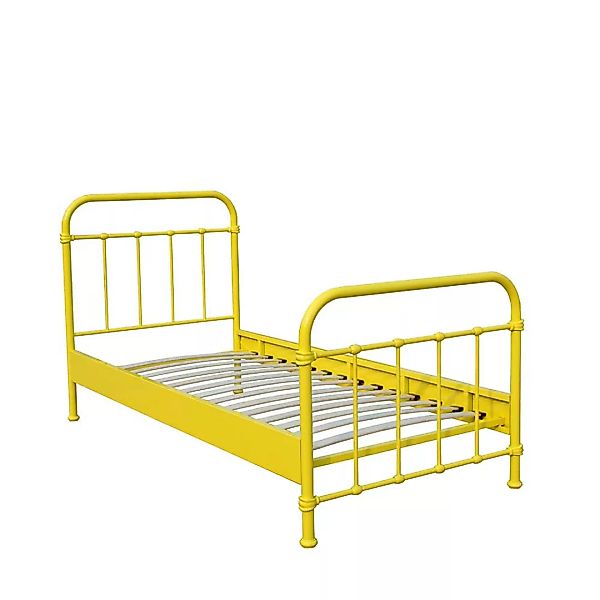 Kinderbett in Gelb Metall günstig online kaufen