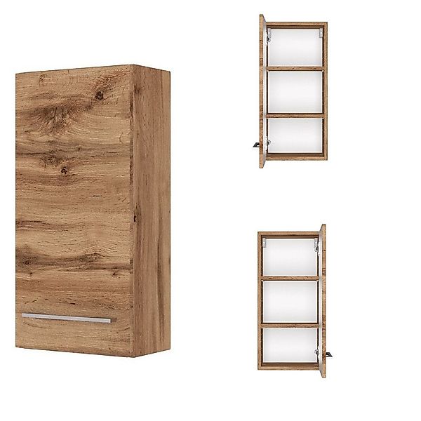 Lomadox Hängeschrank LOUNY-03 Badezimmerschrank in Wotaneiche günstig online kaufen