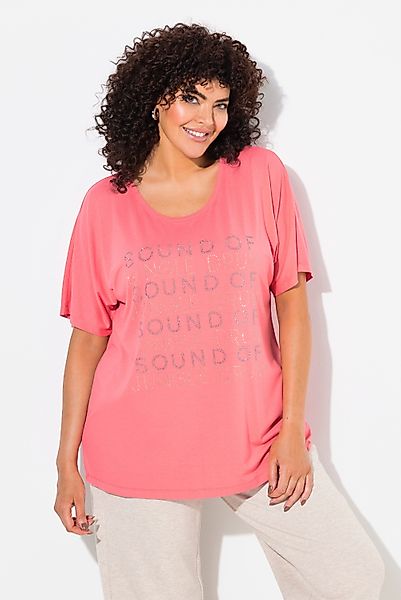 Ulla Popken T-Shirt T-Shirt Schriftmotiv oversized günstig online kaufen