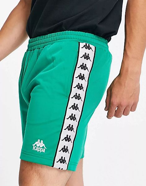 Kappa – Shorts in Grün mit Logo günstig online kaufen