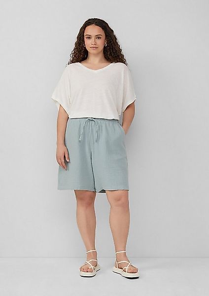 QS Shorts Hose Shorts aus Musselin günstig online kaufen