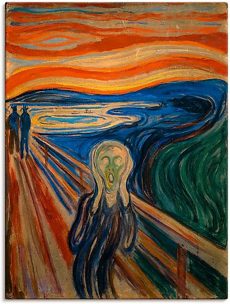 Artland Wandbild »Der Schrei. 1893« Mann 1 Stk. tlg. als Alubild, Outdoorbi günstig online kaufen