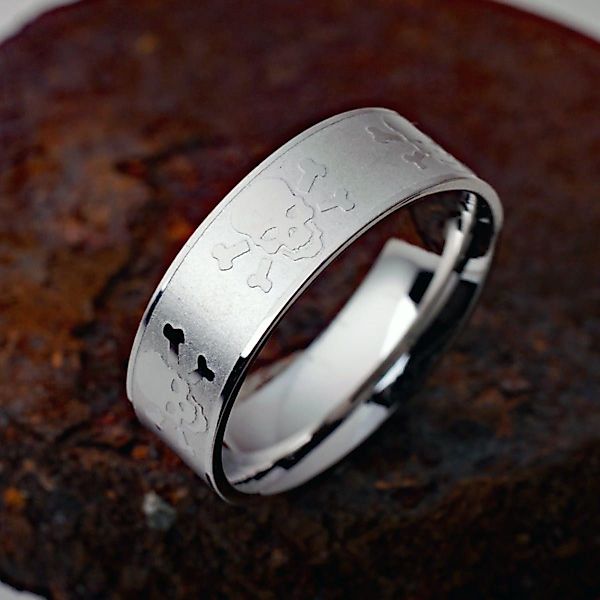 Order & Smile Schmuck Fingerring Totenkopf günstig online kaufen