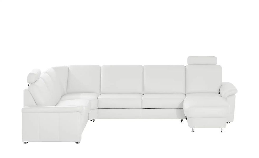 meinSofa Wohnlandschaft Leder Carolin ¦ weiß ¦ Maße (cm): B: 330 H: 91 T: 2 günstig online kaufen