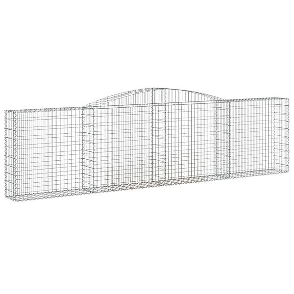 vidaXL Gabionen mit Hochbogen 4 Stk 400x30x100/120cm Eisen 1635460 günstig online kaufen
