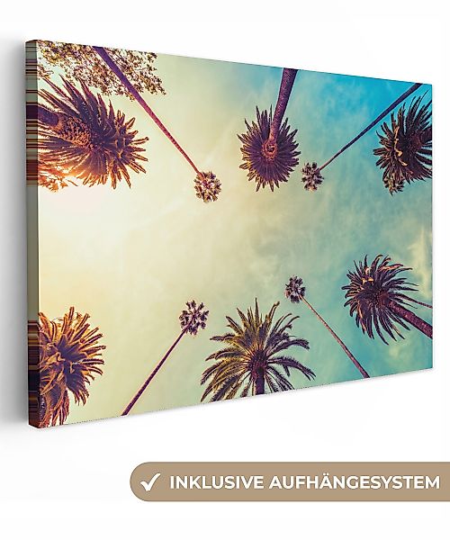 OneMillionCanvasses® Leinwandbild Palme - Himmel - günstig online kaufen