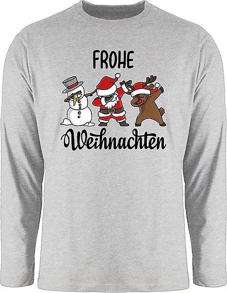 Shirtracer Rundhalsshirt Dabbing Frohe Weihnachten I Schneemann I Weihnacht günstig online kaufen