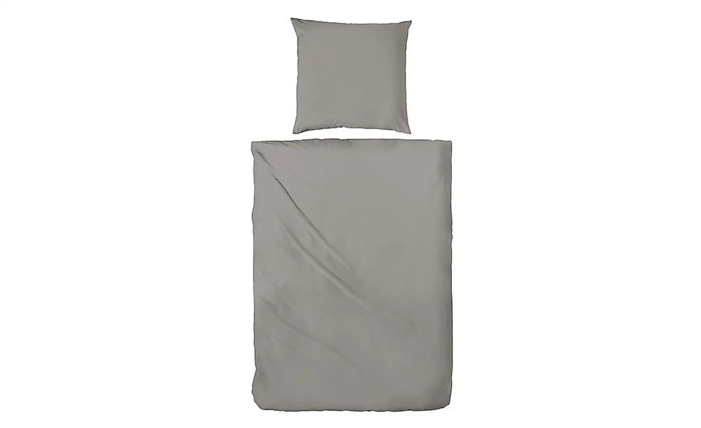 Flanell Bettwäsche-Set   ¦ grau ¦ Maße (cm): B: 155 H: 1 Bettwaren > Bettwä günstig online kaufen