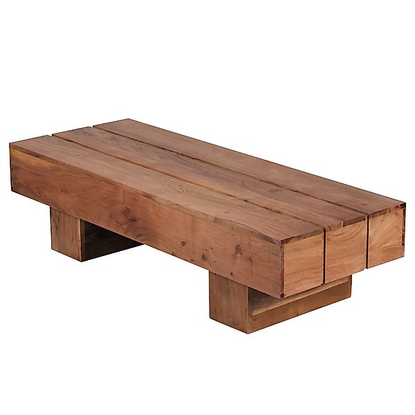 FINEBUY Couchtisch SuVa2387_1 (Akazie Massivholz, 120x45x30 günstig online kaufen