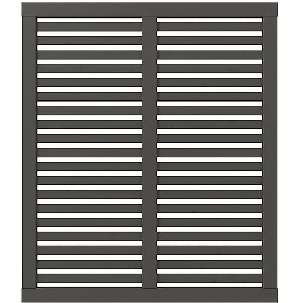 Sichtschutzzaun Harmoni Nadelholz Umbragrau 120 cm x 140 cm günstig online kaufen