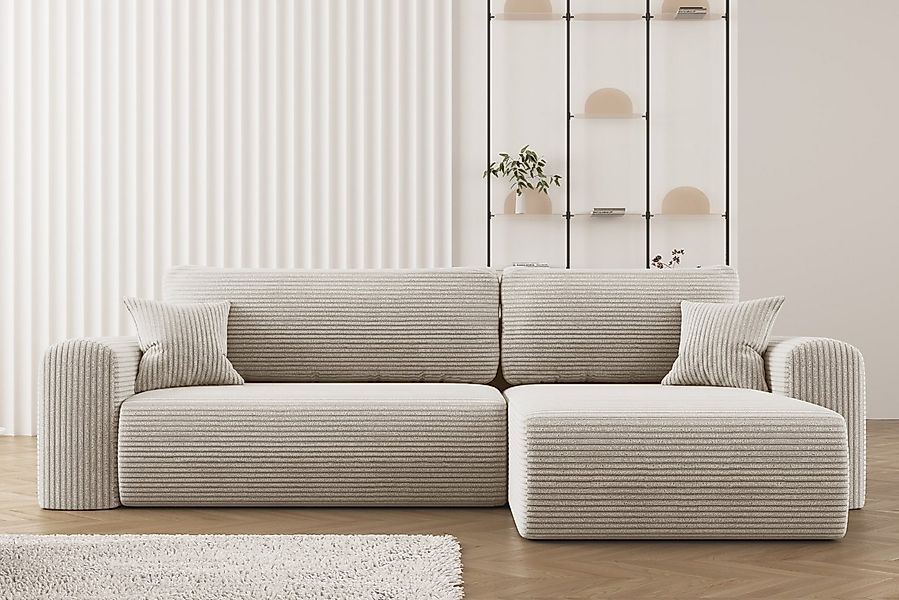 Kaiser Möbel Ecksofa mit Schlaffunktion und Stauraum für Bettzeug, Capri St günstig online kaufen