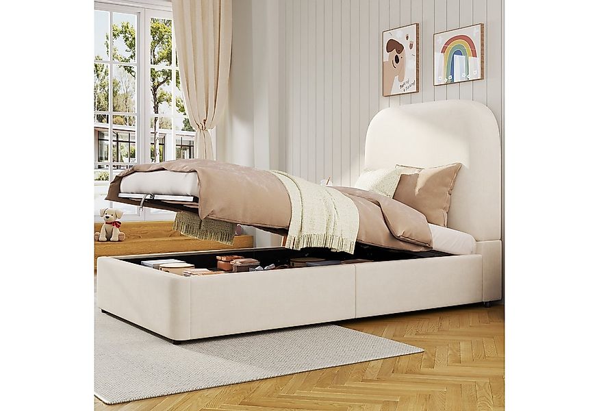 Ulife Polsterbett Kinderbett, Einzelbett, hydraulisches Funktionsbett, 90 x günstig online kaufen