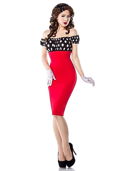 Vintage Pencil-Kleid Rot günstig online kaufen