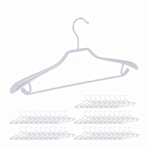 relaxdays 50 x Anzugbügel grau günstig online kaufen