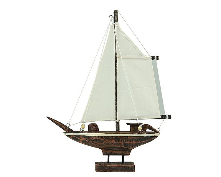 Viana Dekofigur Maritimes Segelboot-Modell aus Pinienholz, Dekoratives Schi günstig online kaufen