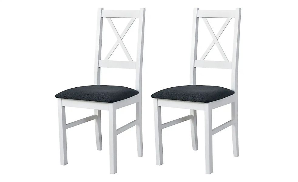 Esszimmerstuhl 2er-Set   ¦ weiß ¦ Maße (cm): B: 43 H: 94 Stühle > Küchenstü günstig online kaufen