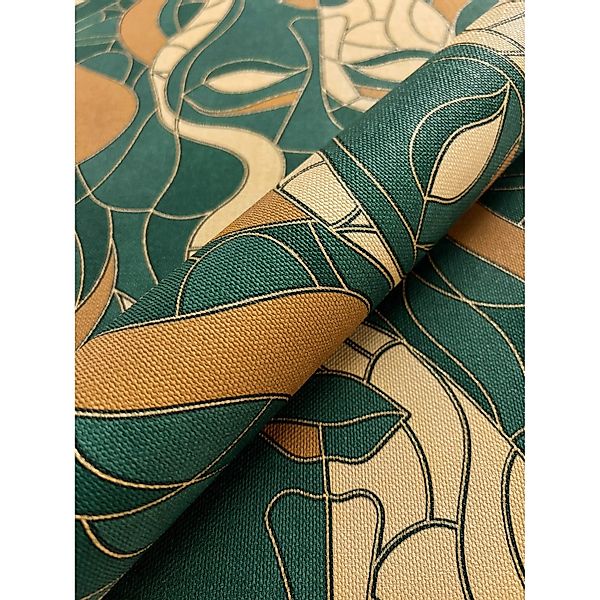 Newroom Vinyltapete Delilah Green Gesicht Modern FSC® günstig online kaufen