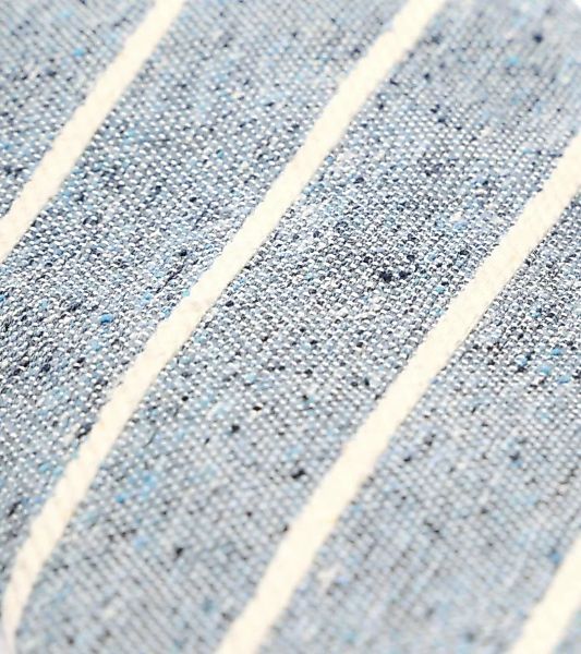 Suitable Krawatte Leinen Streif Blau - günstig online kaufen