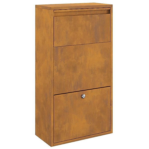 vidaXL Briefkasten Paketeinwurfbox 44x22x82 cm Verwitterter günstig online kaufen