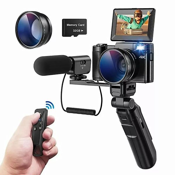 Fine Life Pro V10 Vlog Kamera Systemkamera (16 MP, WLAN (Wi-Fi), inkl. V10 günstig online kaufen
