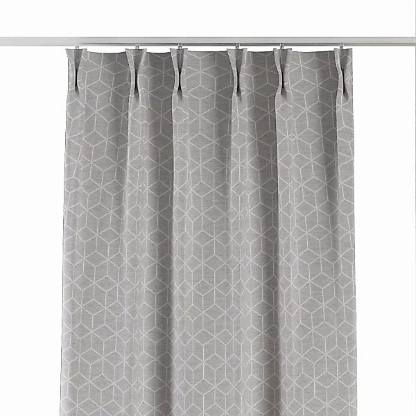 Vorhang mit flämischen 2-er Falten, grau, Sunny (143-50) günstig online kaufen