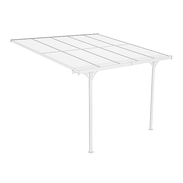 Westmann Alu-Terrassenüberdachung Bruce 313 Weiß 300 cm x 313 cm x 270 cm günstig online kaufen