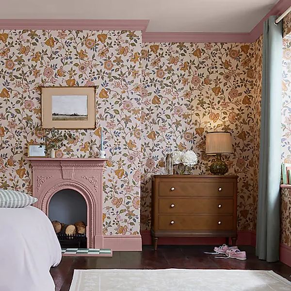 Joules Vliestapete »Scot Floral« Motiv glatt Design Tapeten günstig online kaufen