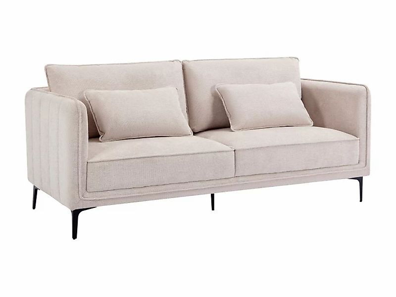 Sofa 3-Sitzer - Stoff - Beige - TORMELDA günstig online kaufen