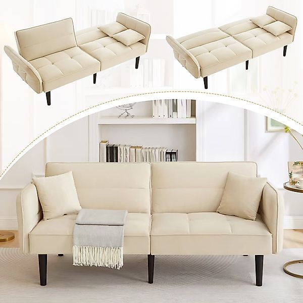Odikalo 2-Sitzer Schlafsofa Relaxsofa Loungesofa Sesseln günstig online kaufen
