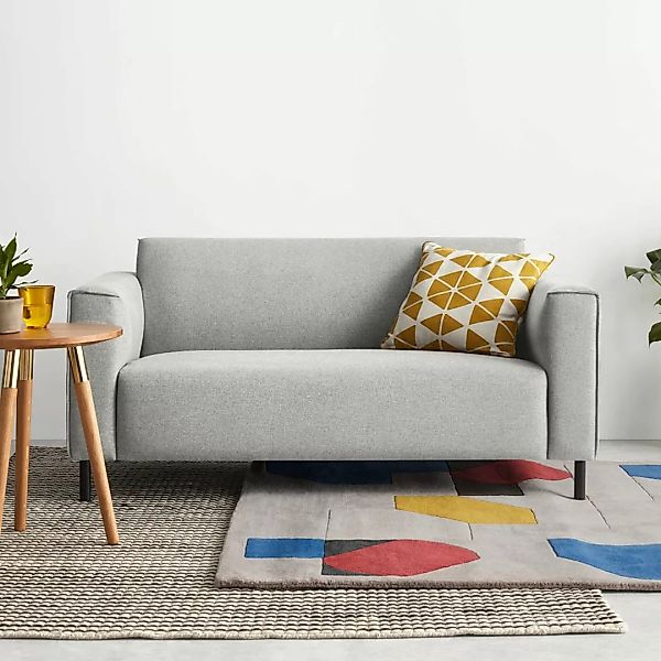 Herron 2-Sitzer Sofa, Hagelgrau - MADE.com günstig online kaufen