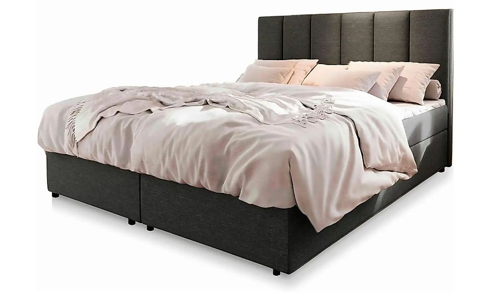 MASSENO Boxbett mit Bettkasten Meril ¦ grau ¦ Maße (cm): B: 160 H: 98 Bette günstig online kaufen