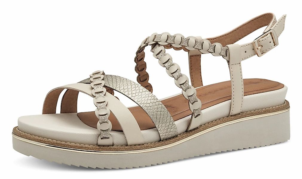 Tamaris Keilsandalette, Riemchensandale, Sommerschuh mit verstellbarer Schn günstig online kaufen