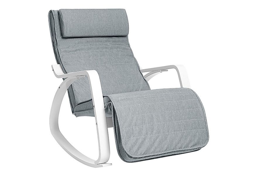 SONGMICS Schaukelsessel, Schaukelstuhl, Relaxsessel, Verstellbarer Fußstütz günstig online kaufen