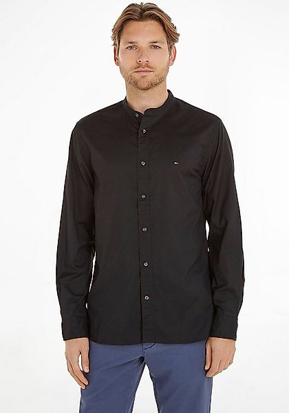 Tommy Hilfiger Langarmhemd NATURAL SOFT SOLID MAO Regular Fit SHIRT mit mod günstig online kaufen