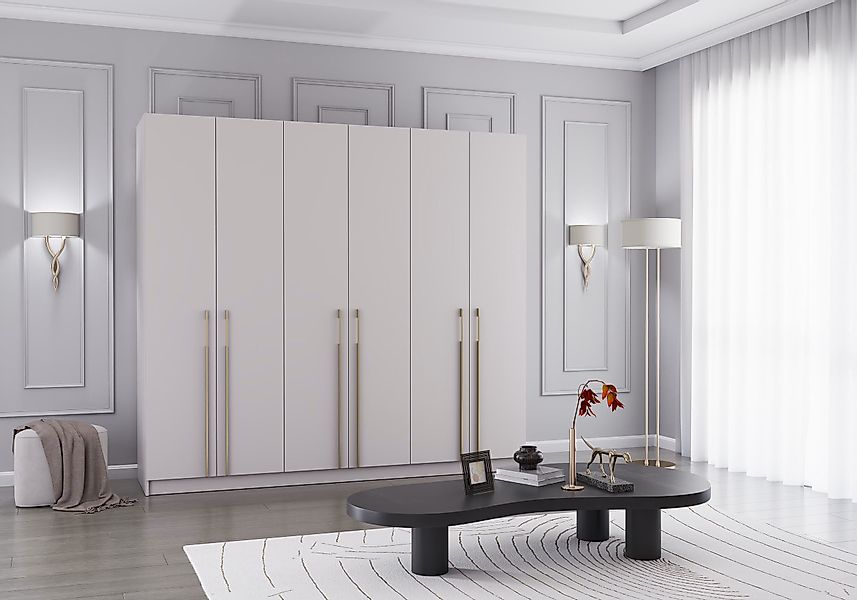 MOEBLO Drehtürenschrank Glamy 6D (Moderner 6-türiger günstig online kaufen
