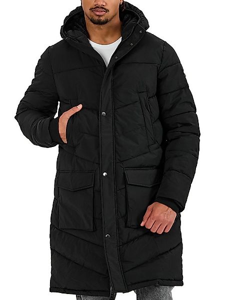 RedBridge Winterjacke mit Kapuze Langer Steppmantel mit praktischen Taschen günstig online kaufen