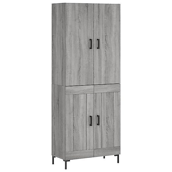 vidaXL Highboard Grau Sonoma 69,5x34x180 cm Holzwerkstoff 3195793 günstig online kaufen