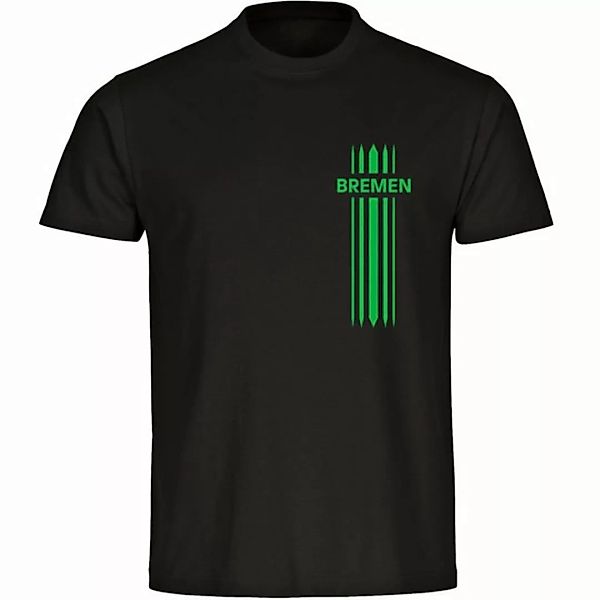 multifanshop T-Shirt Herren Bremen - Streifen - Männer günstig online kaufen