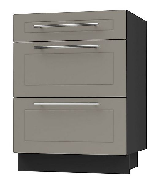 Feldmann-Wohnen Auszugsunterschrank Kvantum (3 Schubladen mit Teilauszug, S günstig online kaufen