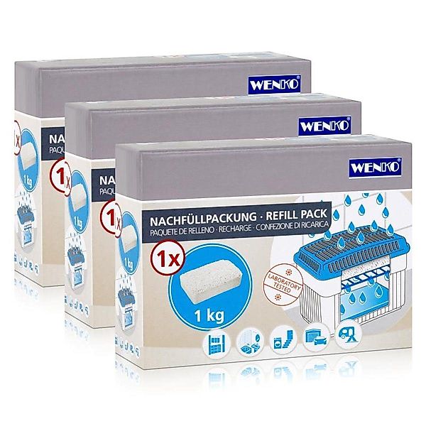 WENKO Luftentfeuchter 3x Wenko Nachfüllpackung Feuchtigkeitskiller günstig online kaufen