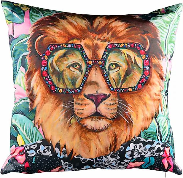 MIRRORS AND MORE Dekokissen »LEORO« gemustert, Dekokissen mit Füllung günstig online kaufen